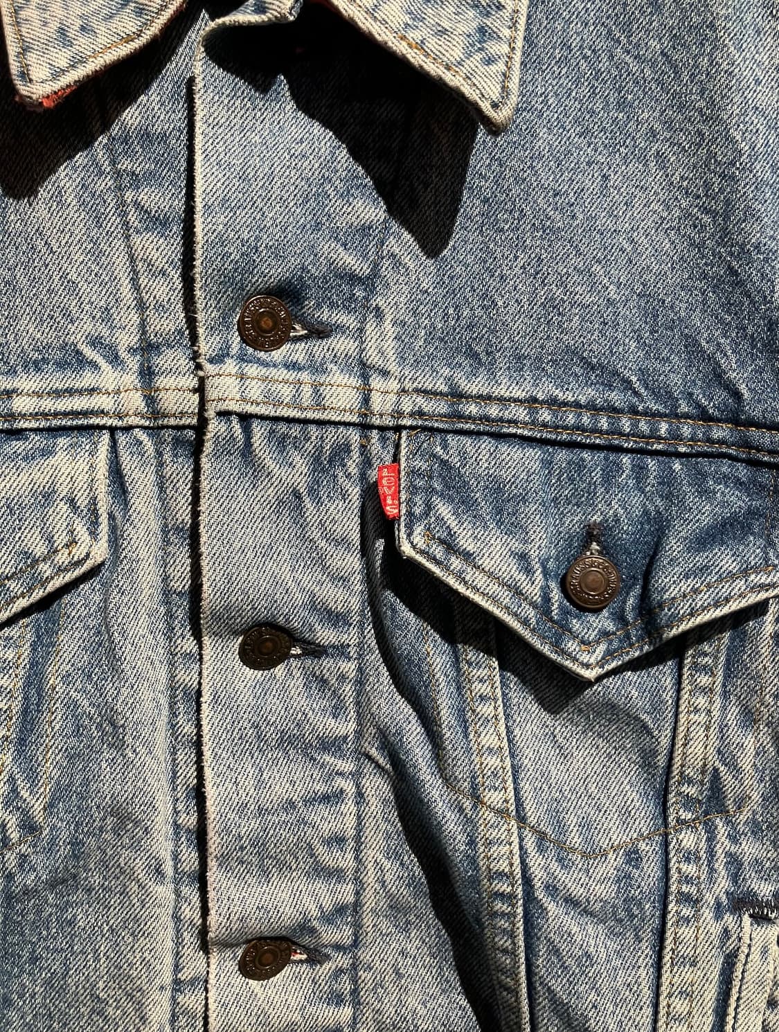 80s 90s USA 빈티지 리바이스 버팔로 안감 3세대 데님 자켓 상품이미지5