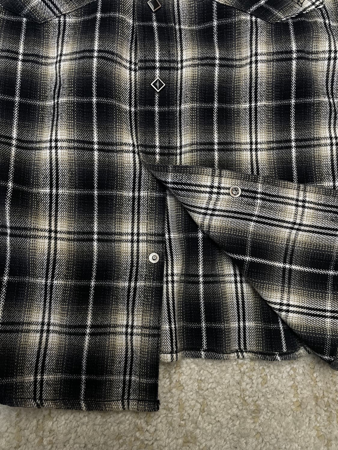 [L] 00s Wrangler 랭글러 웨스턴 체크 플란넬 셔츠 상품이미지5