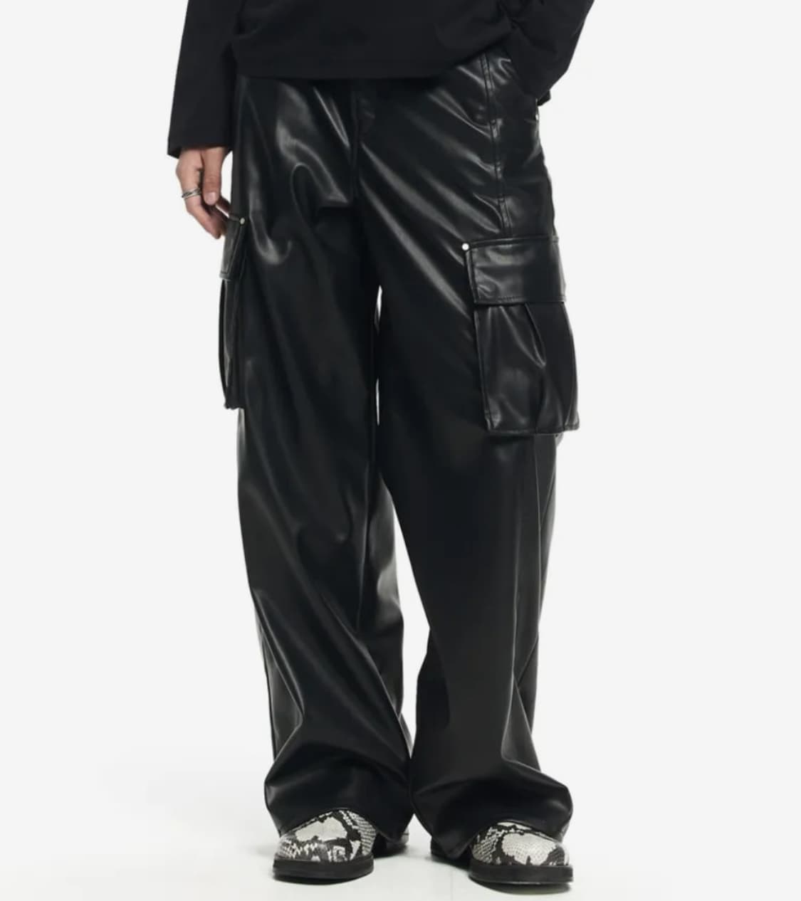 MAISON MINED  LEATHER OUT PANTS  상품이미지2