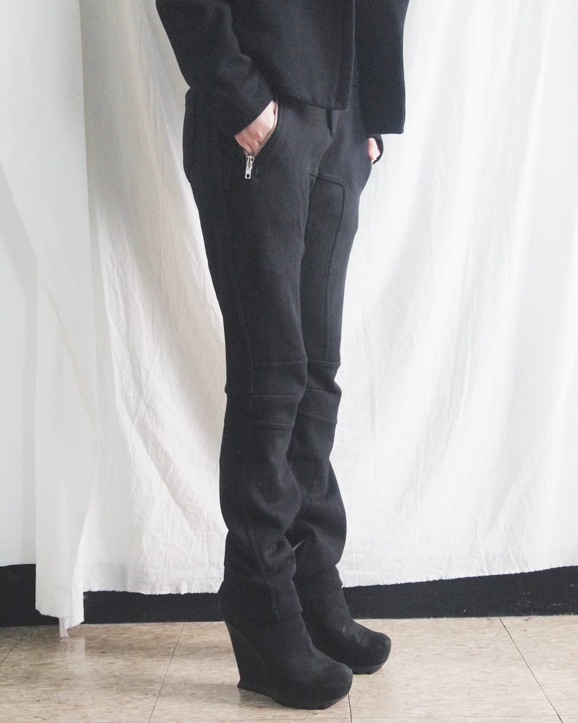 발망 JPN 세미 와이드핏 바이커 스웨트팬츠 상품이미지3