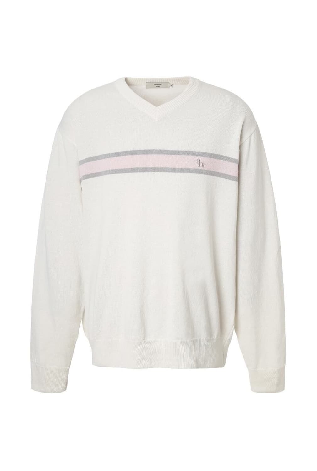 쓰리타임즈 클래식 린넨 니트 딸기우유 상품이미지1