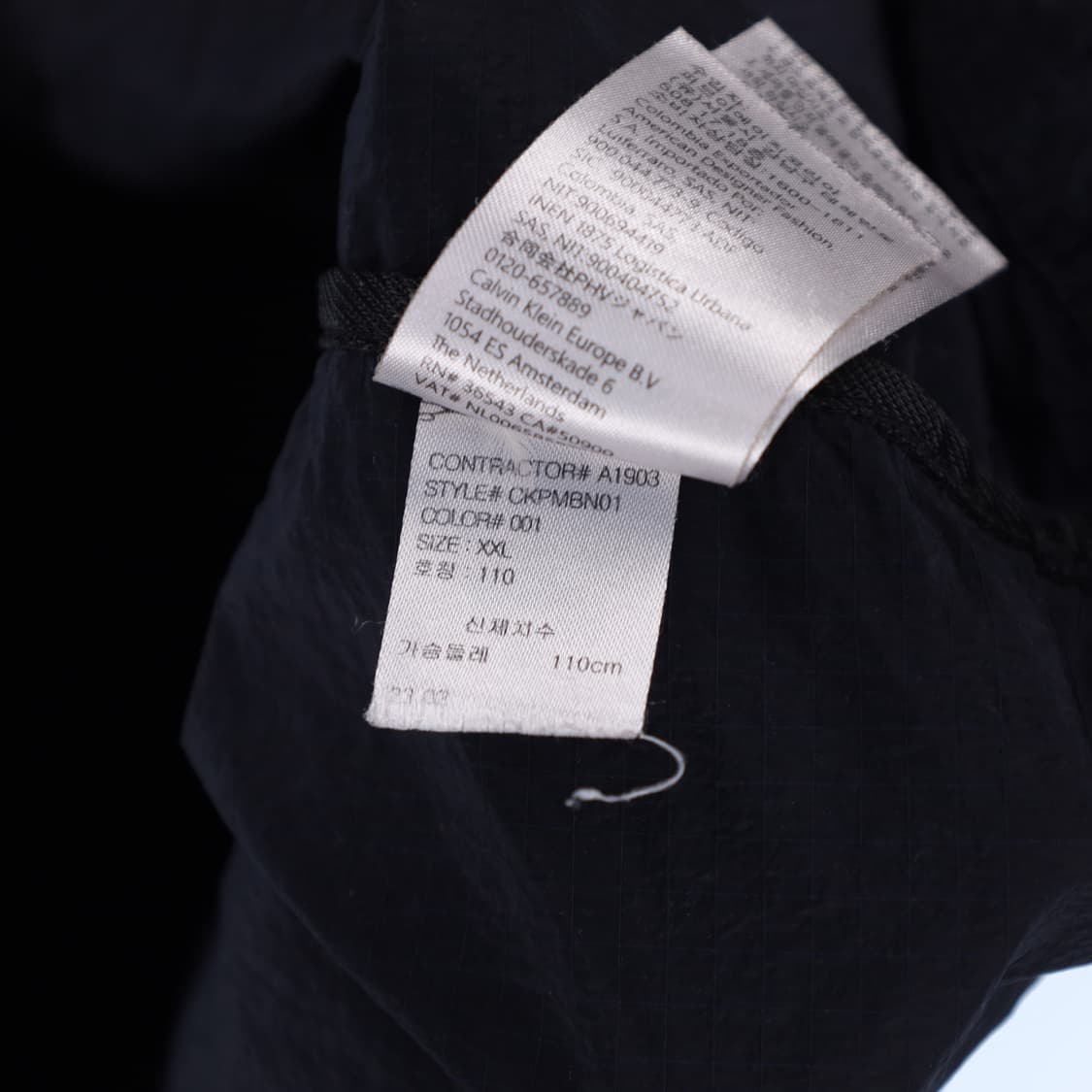 2XL 캘빈클라인 신형 후드 바람막이 N7511 상품이미지7