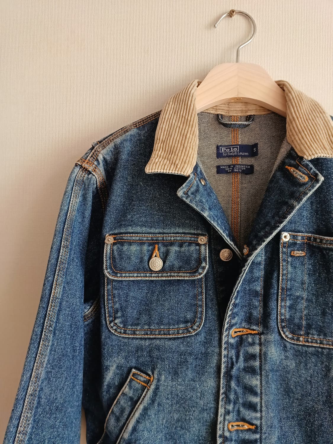 폴로 랄프로렌 여성 던가리 데님자켓 polo 크롭 청자켓 상품이미지5