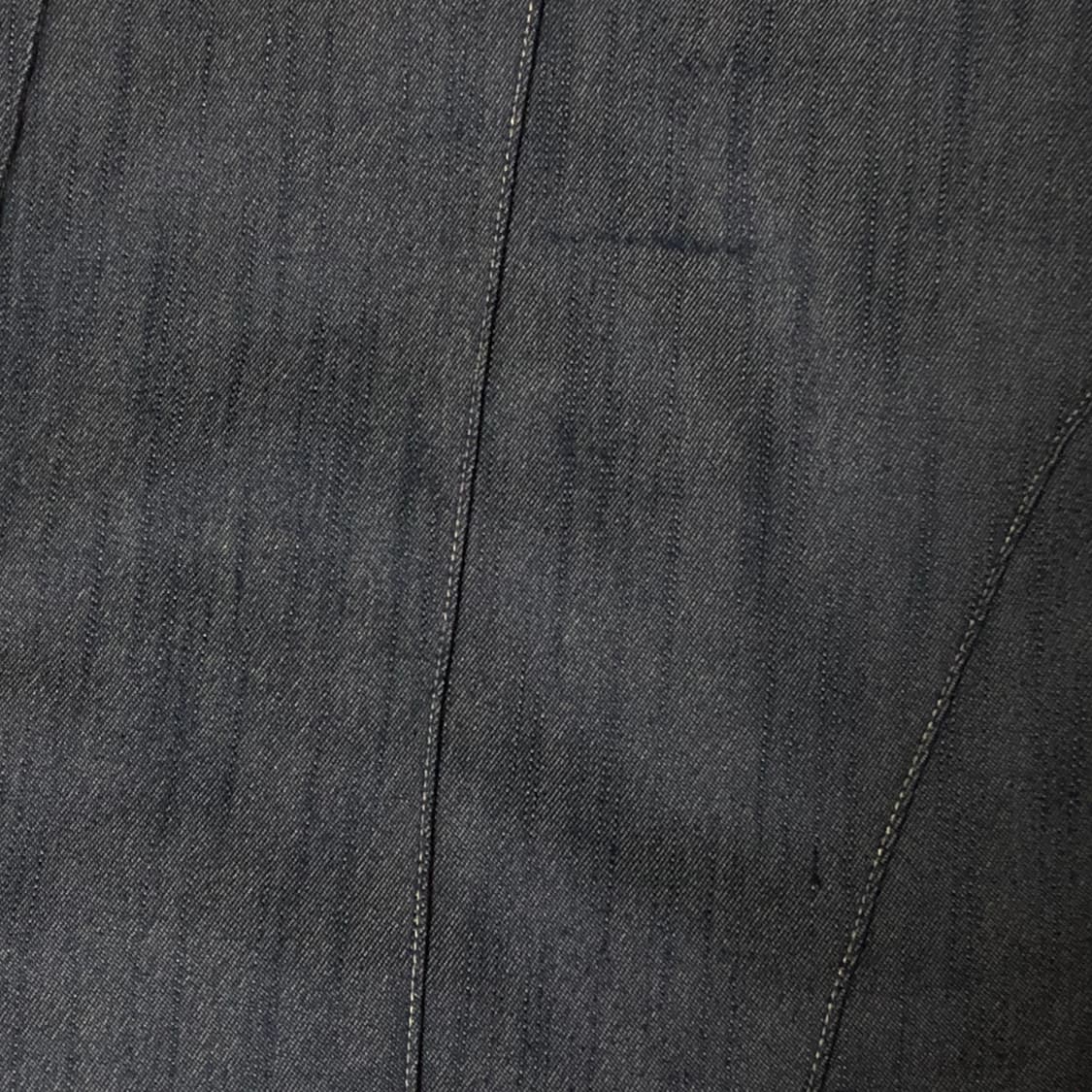 [LA'FERE] Grid Seam Black Denim Jacket 상품이미지7
