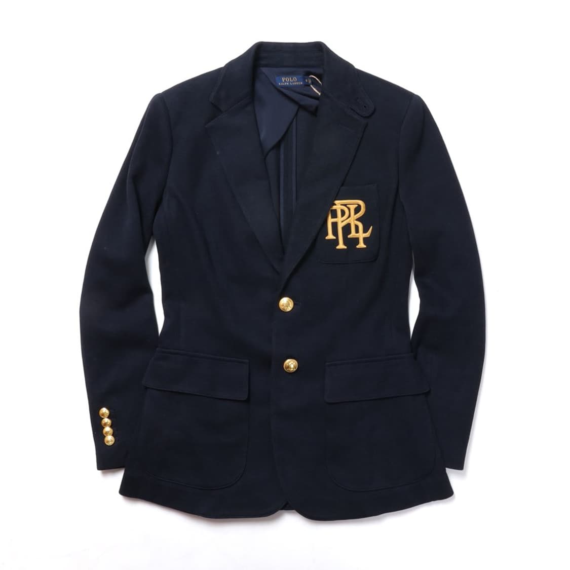Lauren Logo Embroidered 2B Gold Blazer 상품이미지1