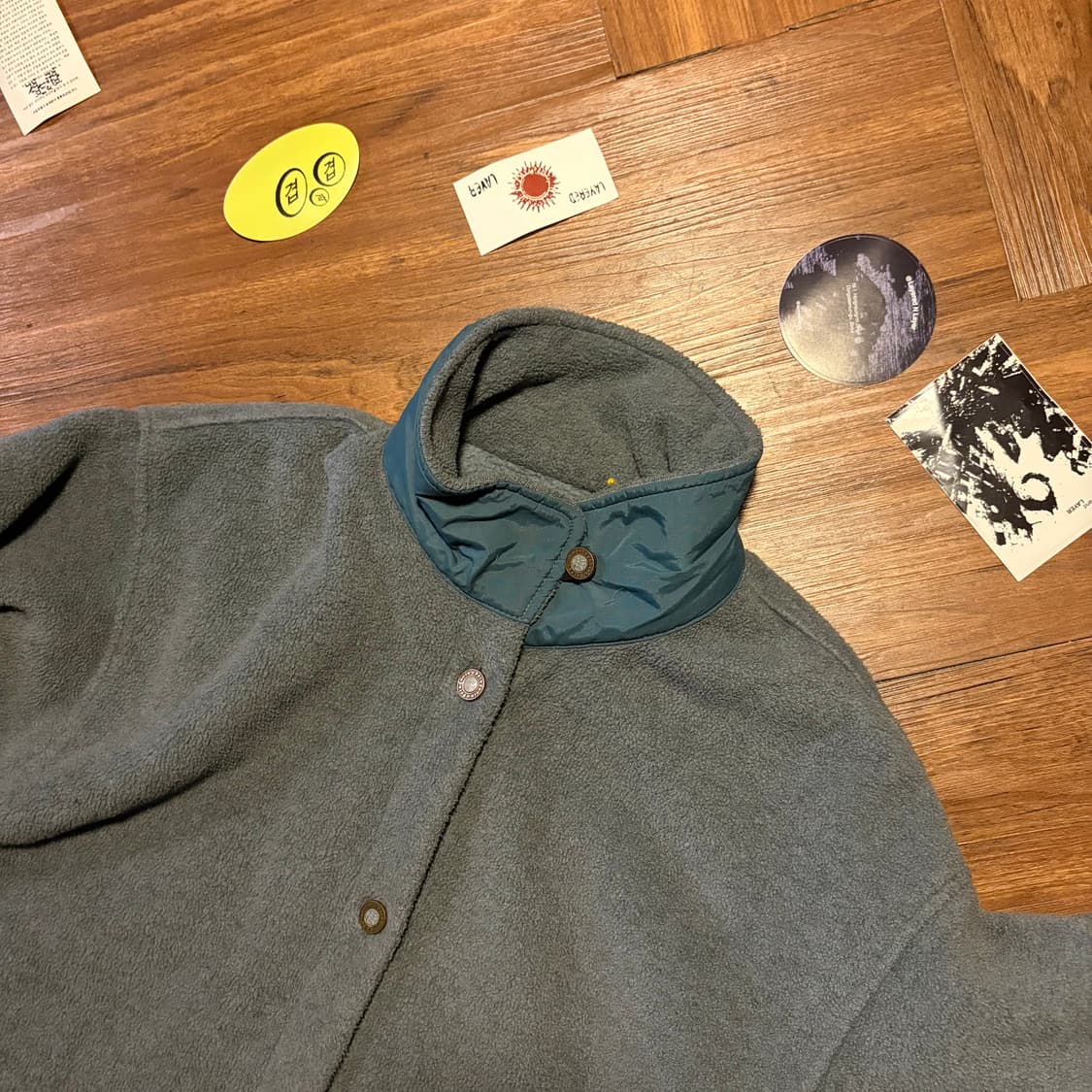 90s usa Patagonia synchilla blue jacket 상품이미지3