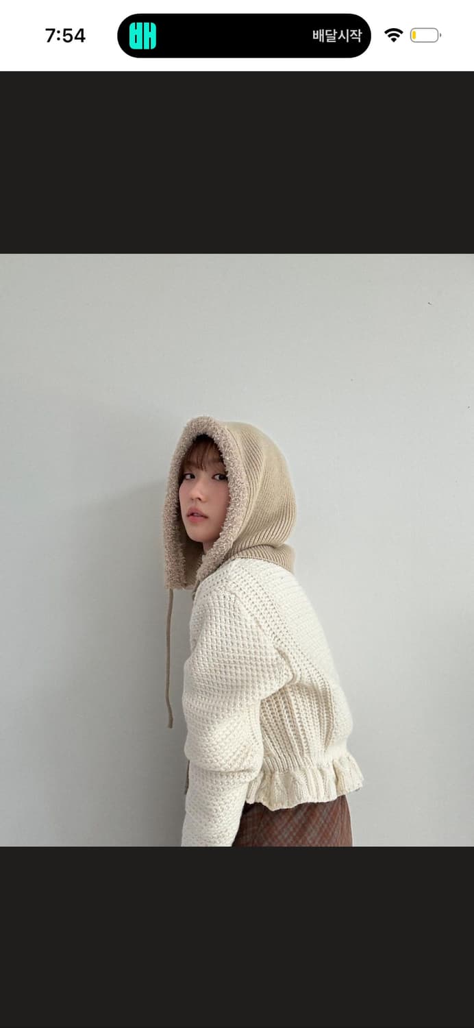 시눈 프릴 니트가디건 상품이미지2