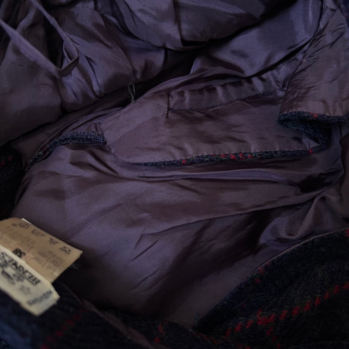 hermes 에르메스 빈티지 우먼스 하이웨스트 체크 슬랙스  상품이미지8