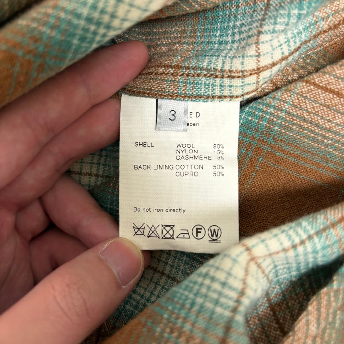 언유즈드 UNUSED 옴브레 체크 웨스턴 플란넬 셔츠 3 사이즈 상품이미지7