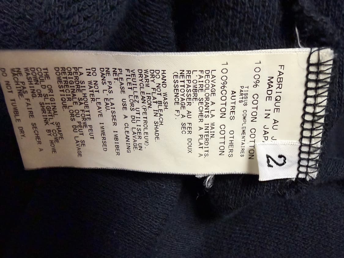 요지 야마모토  프르 옴므 면 후드 롱 티 상품이미지4