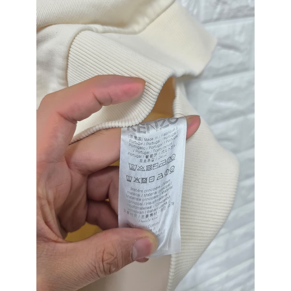 택포) KENZO 겐조 아이보리 맨투맨 XL 상품이미지3