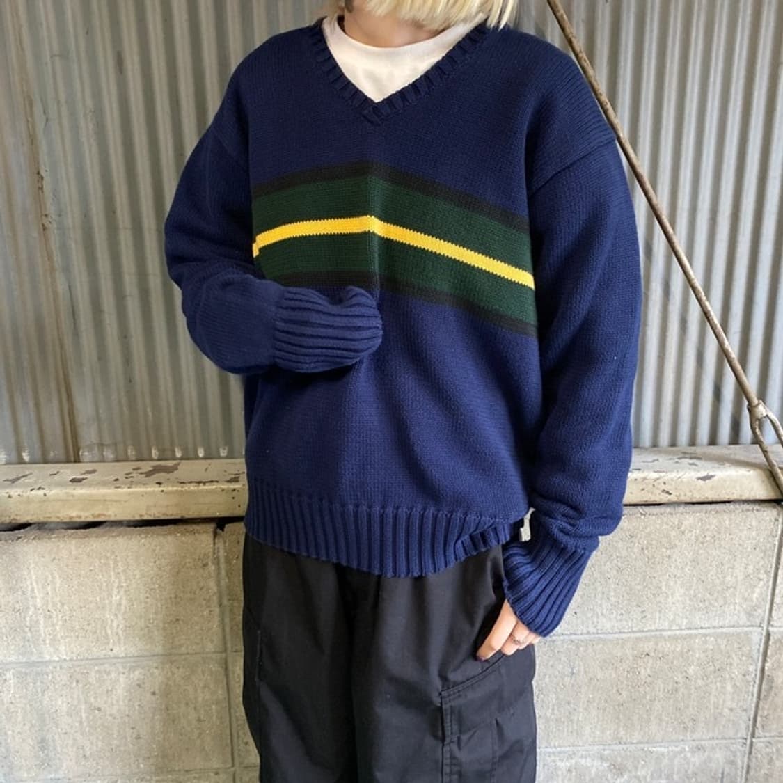 90s 폴로 랄프로렌 코튼 브이넥 니트 [ 95 ] 상품이미지7