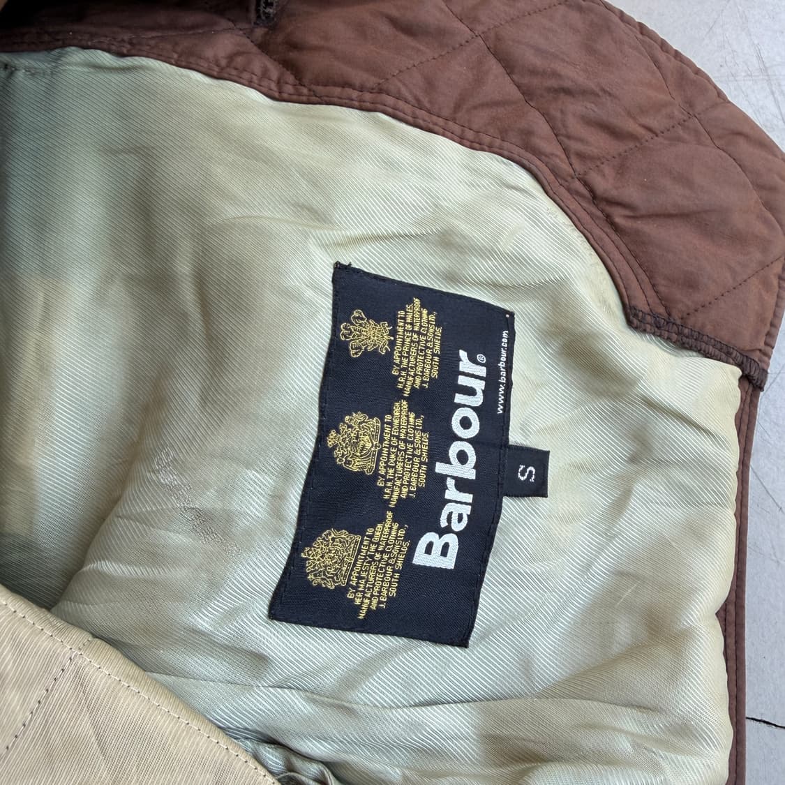 바버 브라운 퀼팅 자켓 상품이미지7