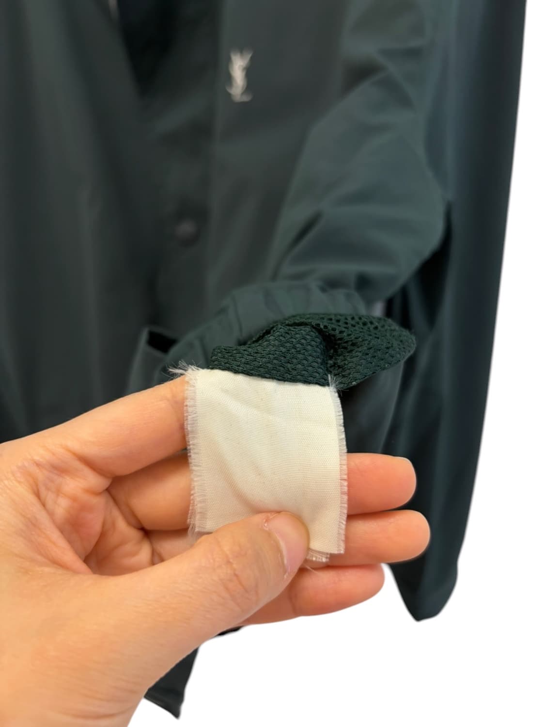 00년대 YSL 생로랑 나일론 자켓 다크그린 (XL) 상품이미지10