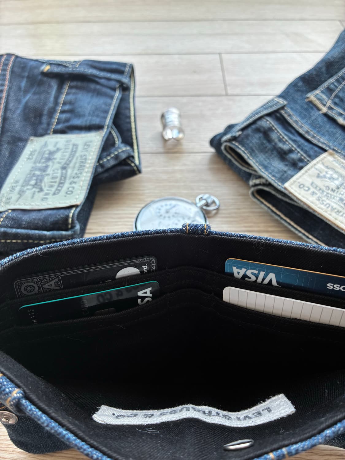 Levi's 504 demin patch Remake wallet 상품이미지8