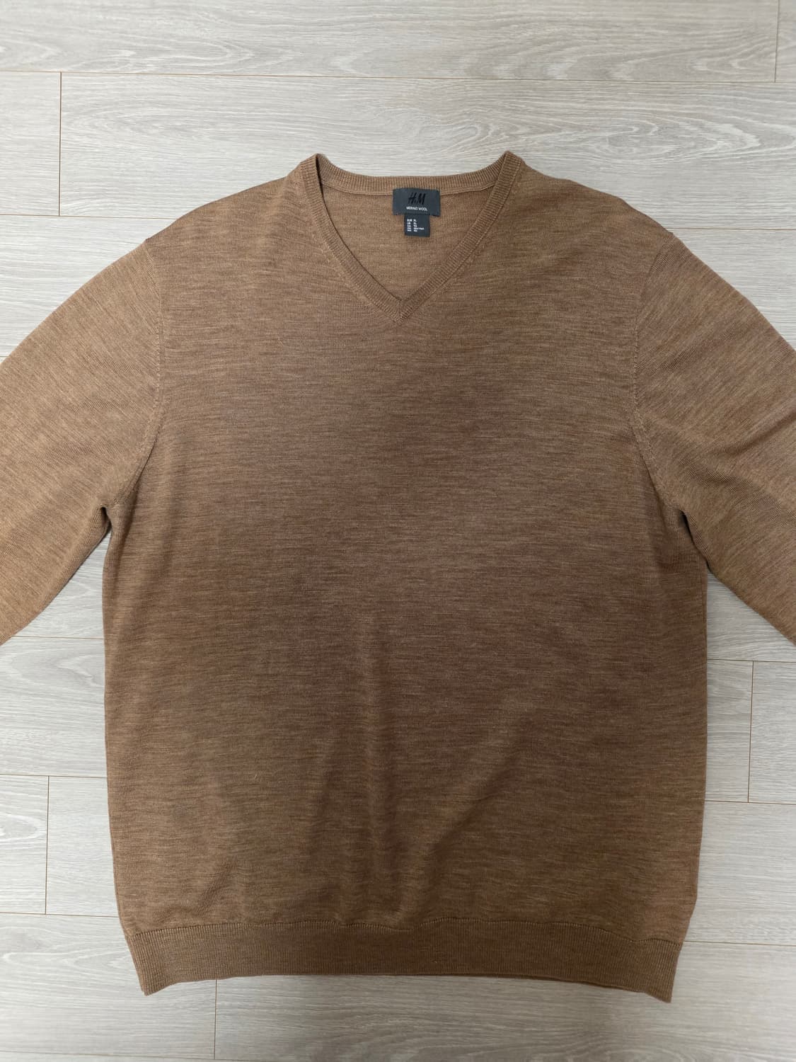 H&M 메리노 울 브이넥 니트 XL
 상품이미지2