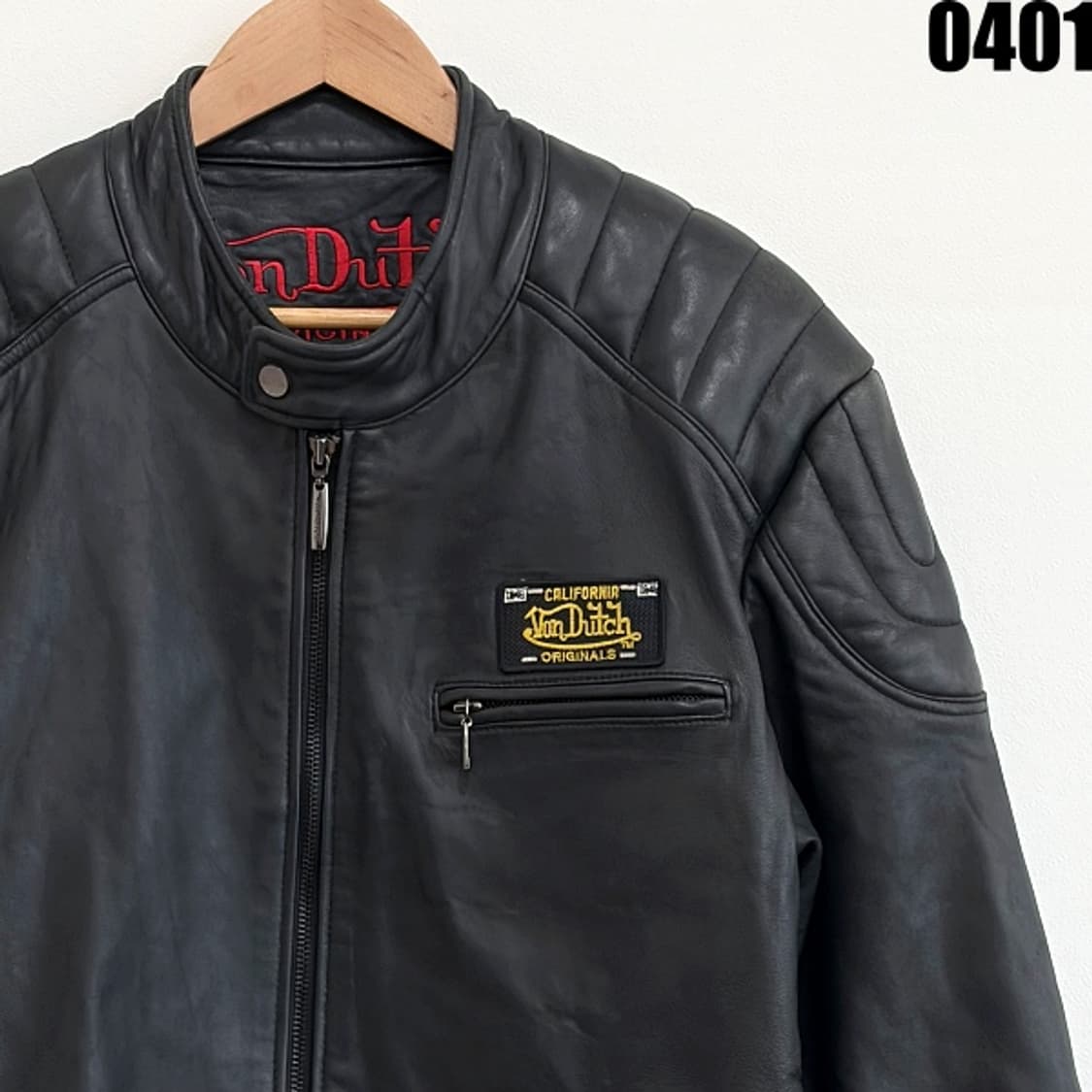 본디치(Von Dutch) 레더 라이더 자켓 100 0401 상품이미지2