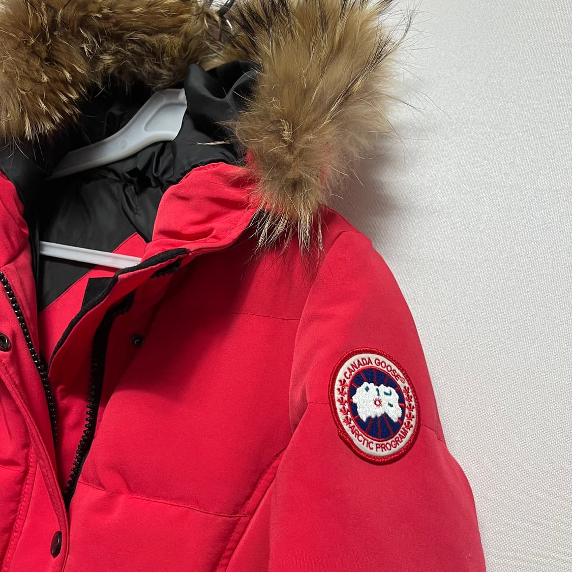 캐나다구스 롱패딩 레드 xs 상품이미지4