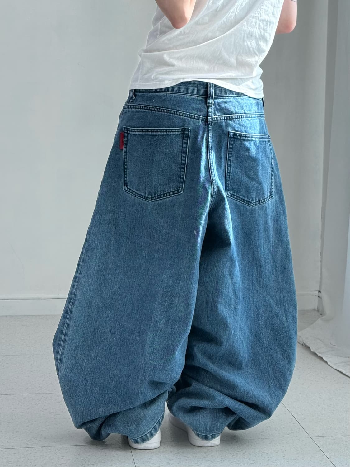 기철 와이드 데님팬츠 상품이미지4