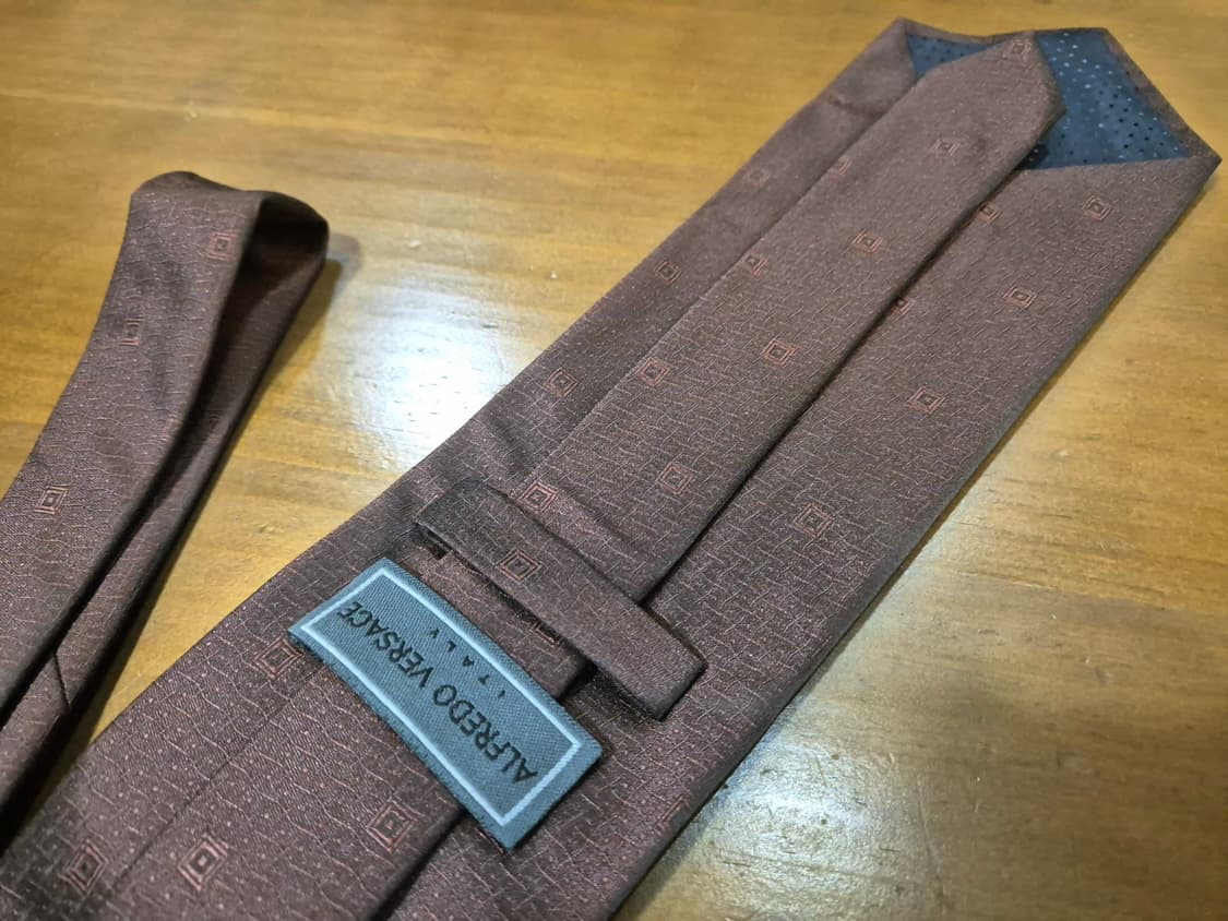 와인 브라운 텍스처 넥타이 상품이미지2