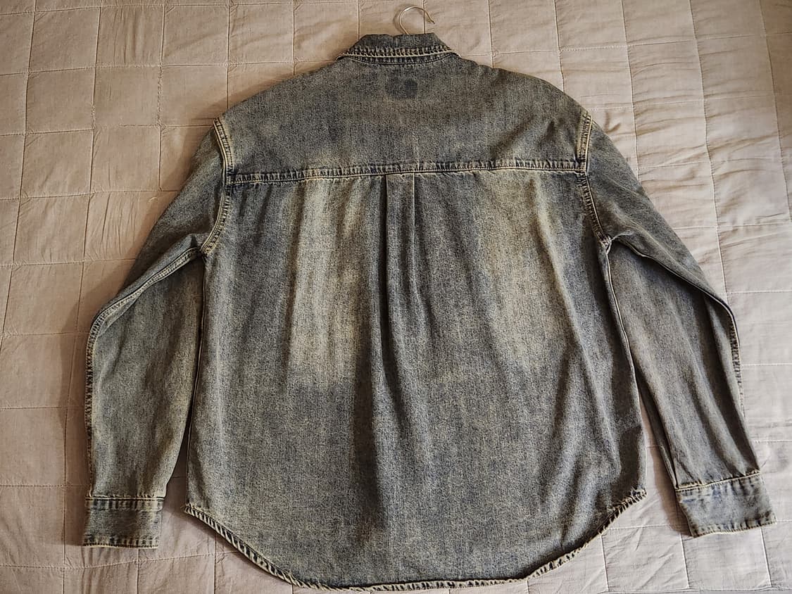 디미트리블랙 바이오워싱 데님 셔츠 상품이미지2