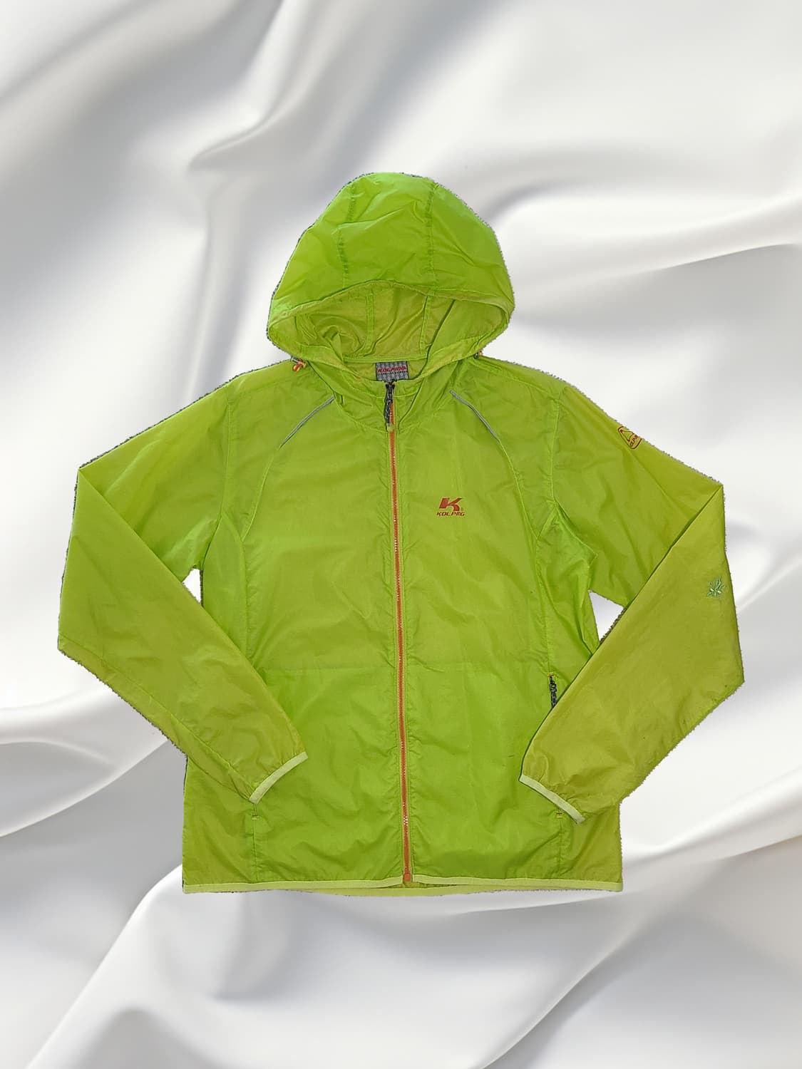 Kolping 콜핑 남여공용 라임색 경량 후드 바람막이 95 상품이미지1