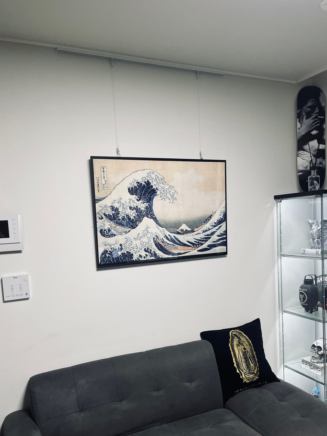 호쿠사이 ‘가나가와의 큰 파도’ 대형 액자 (85×60cm) 상품이미지3