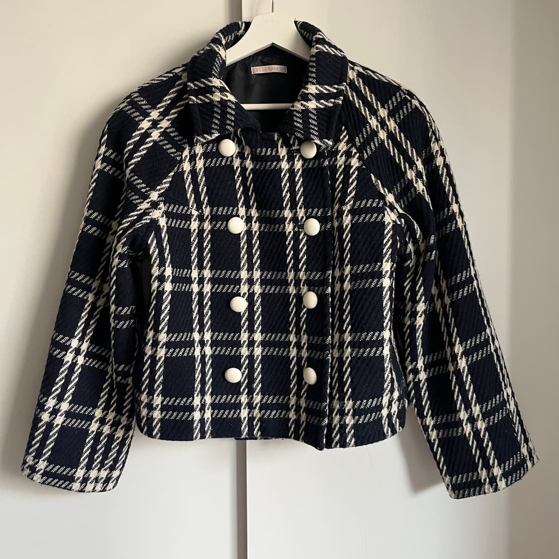 ELLE PLANETE wool check Jacket 상품이미지4