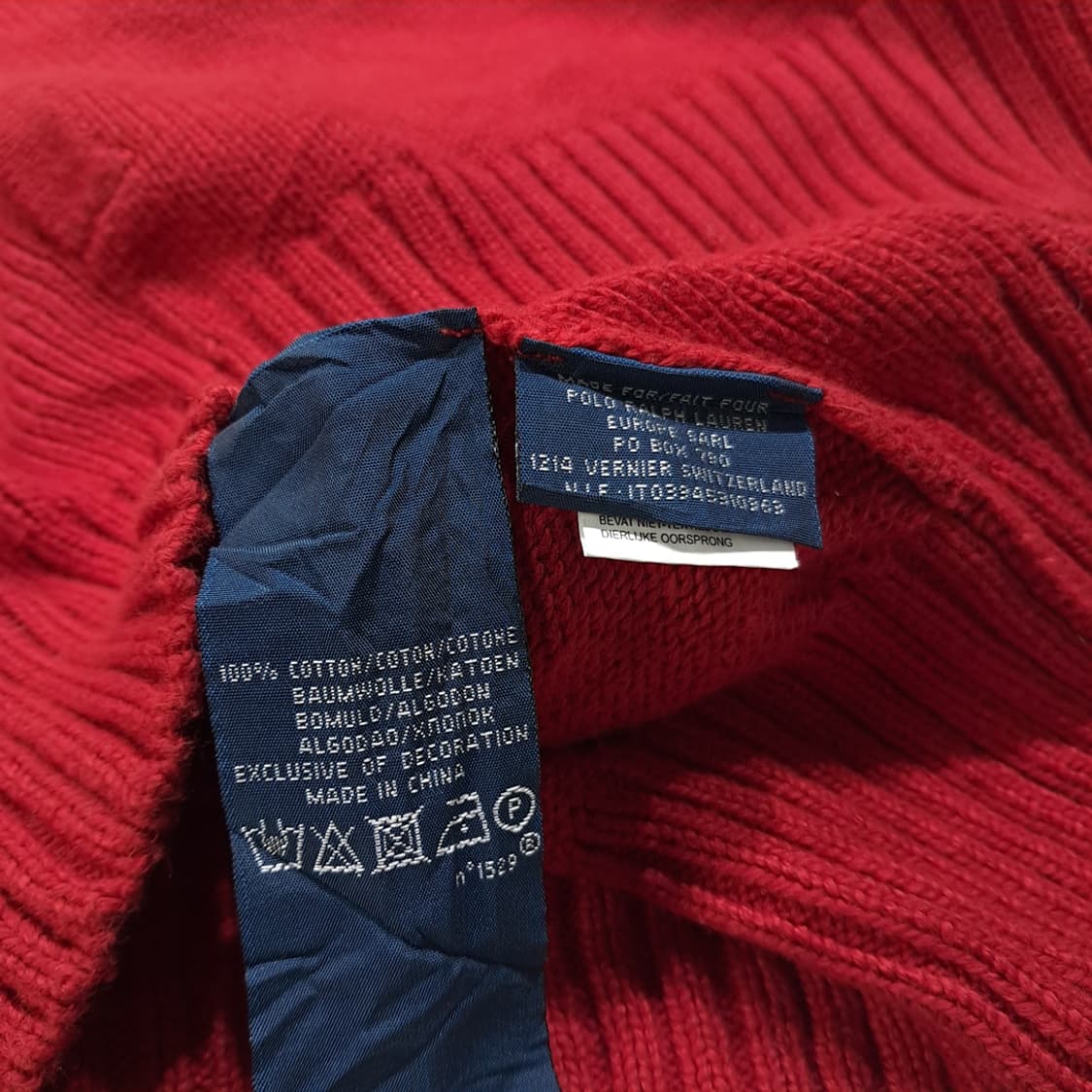 CL028 XL 폴로 랄프로렌 유럽판 2way 드라이버즈 니트 집업 상품이미지6