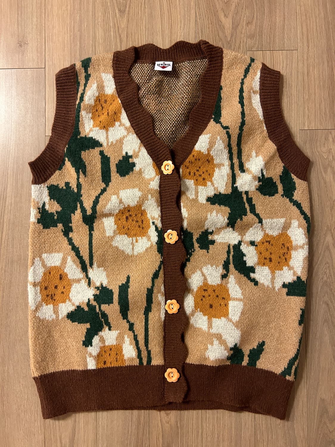 Hook 니트 조끼 상품이미지1