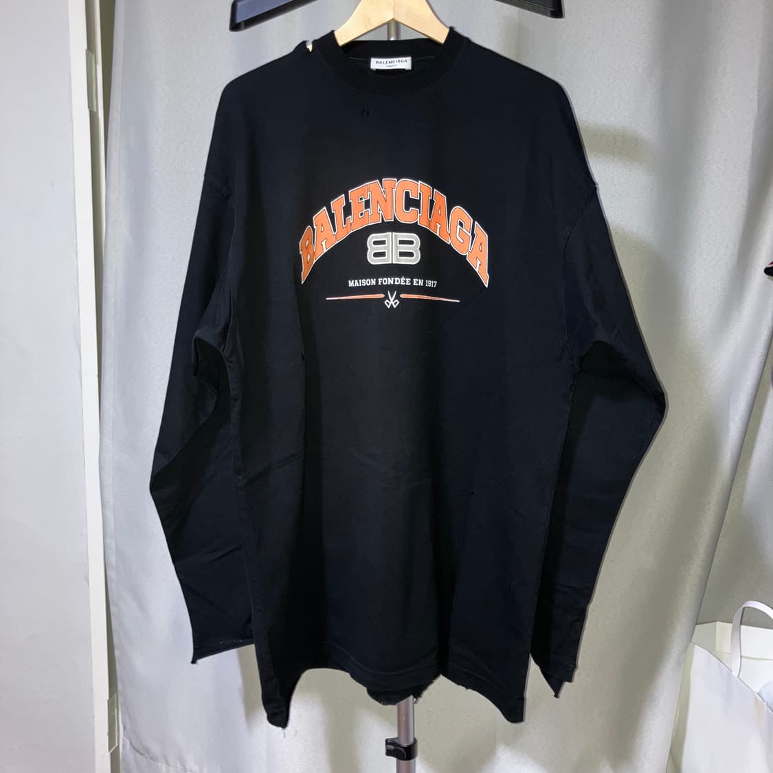 발렌시아가 메종BB로고 롱슬리브 상품이미지2