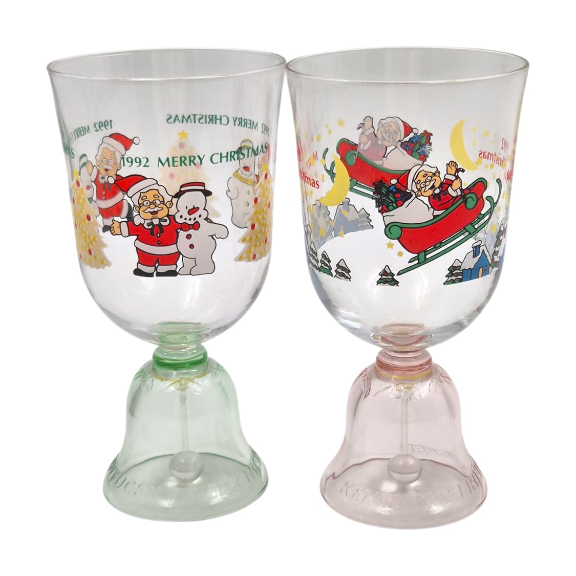 92s 켄터키 크리스마스 산타 컬러 벨 잔 1p 상품이미지1
