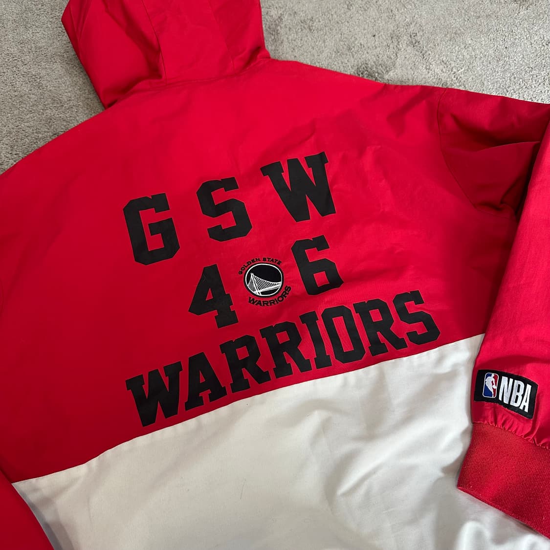 NBA 골든스테이트 워리어스 아노락 자켓L 상품이미지8