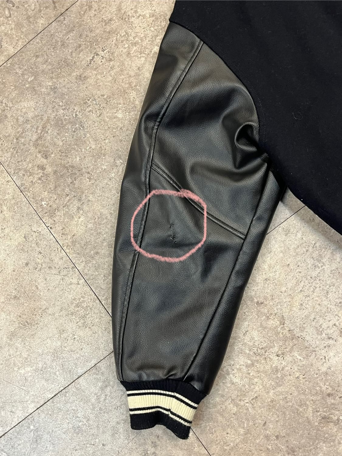 후아유 바시티 자켓 블랙 M #csz2492  상품이미지8