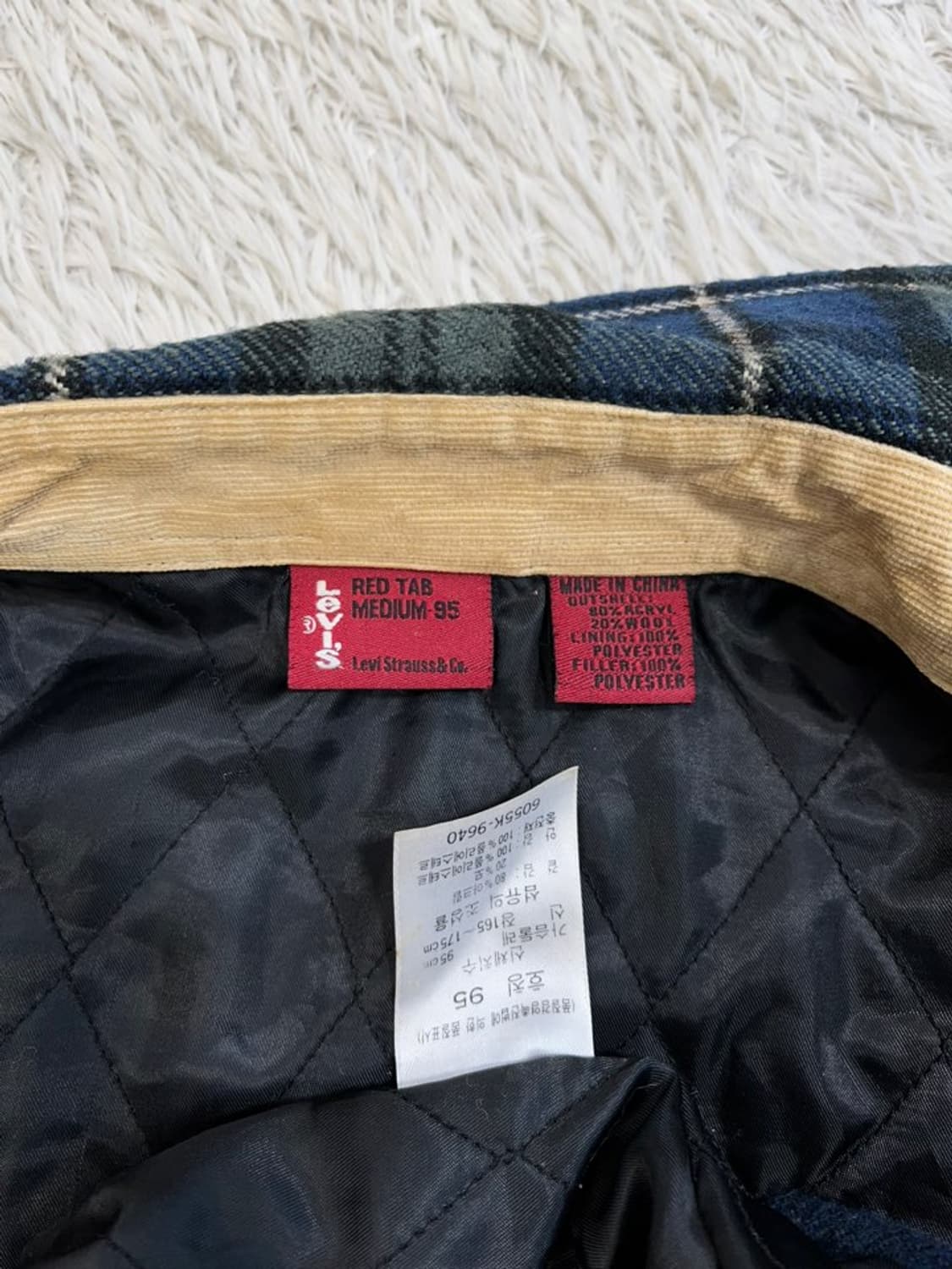 리바이스 체크 모직 셔츠 자켓/#2686 상품이미지6