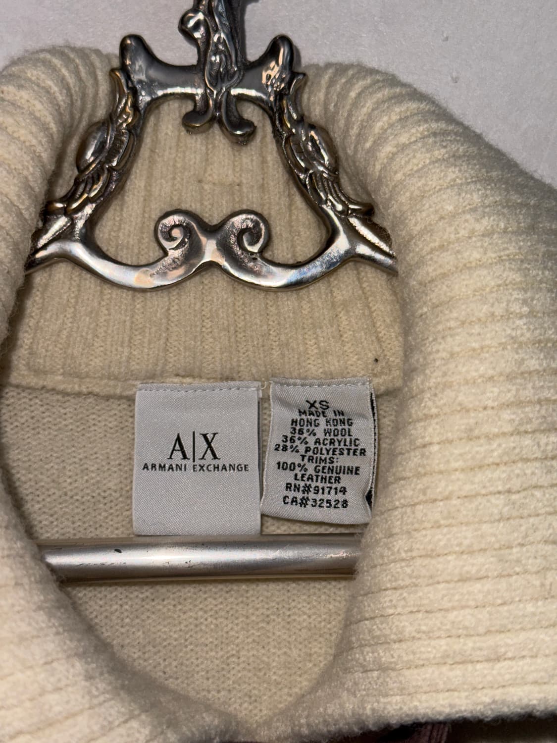 Armani Exchange wool suede knit zipup 상품이미지7