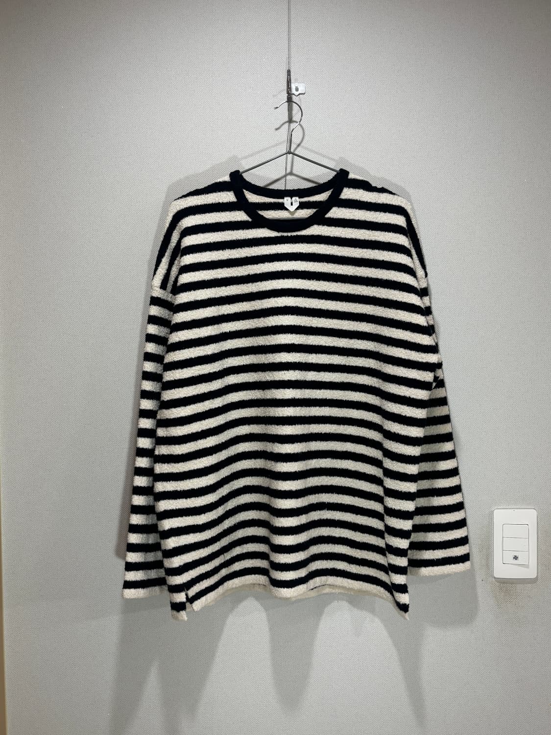 택포/S급) ARKET 릴랙스드 스트라이프 테리 니트 스웨터 상품이미지1