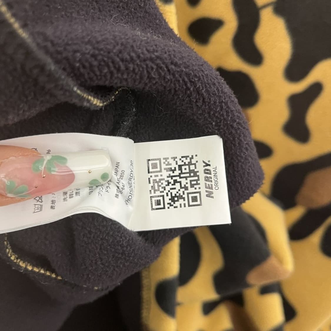 널디 스트릿 펑크 레오파드 호피 갸루 후리스 자켓 M C11275 상품이미지7