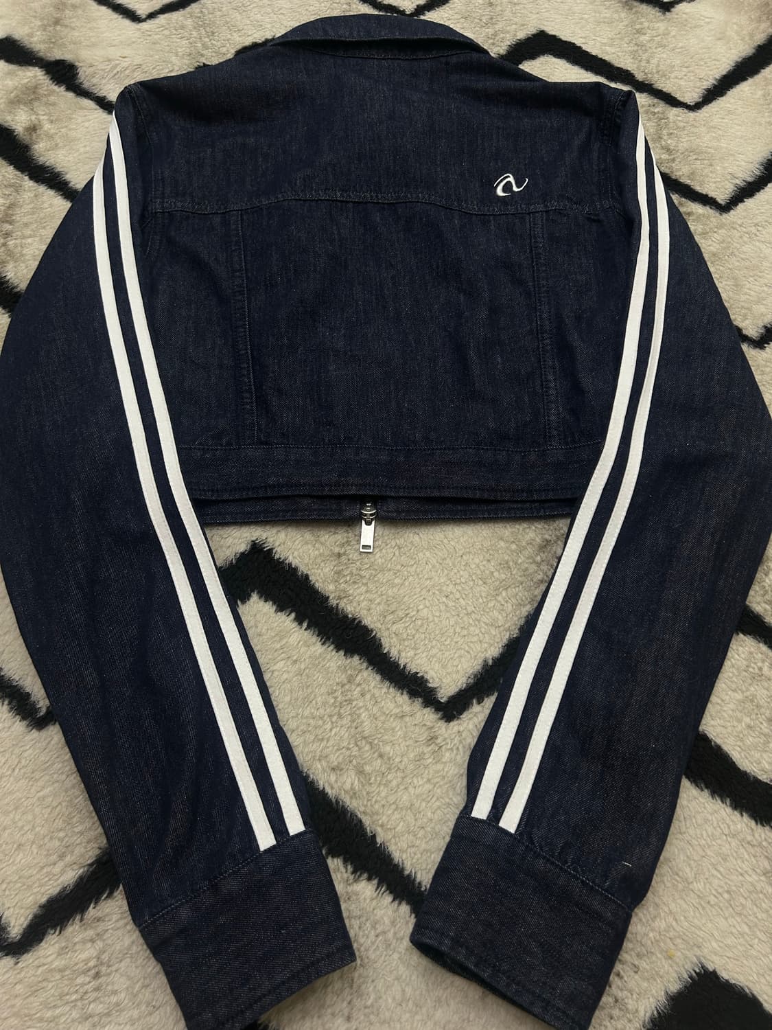 [M]널디 데님 크롭 자켓/진청 상품이미지3