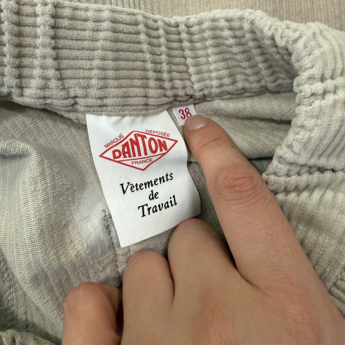 Danton 단톤 코듀로이 벨트 팬츠 상품이미지8