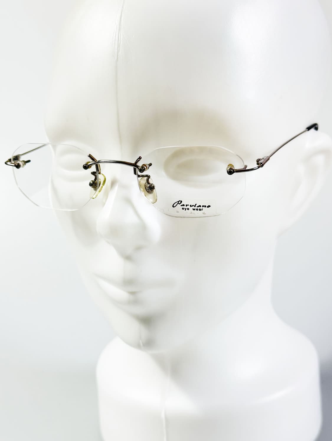 PARUIANO 실버 메탈 무테 스퀘어 빈티지 안경 상품이미지8