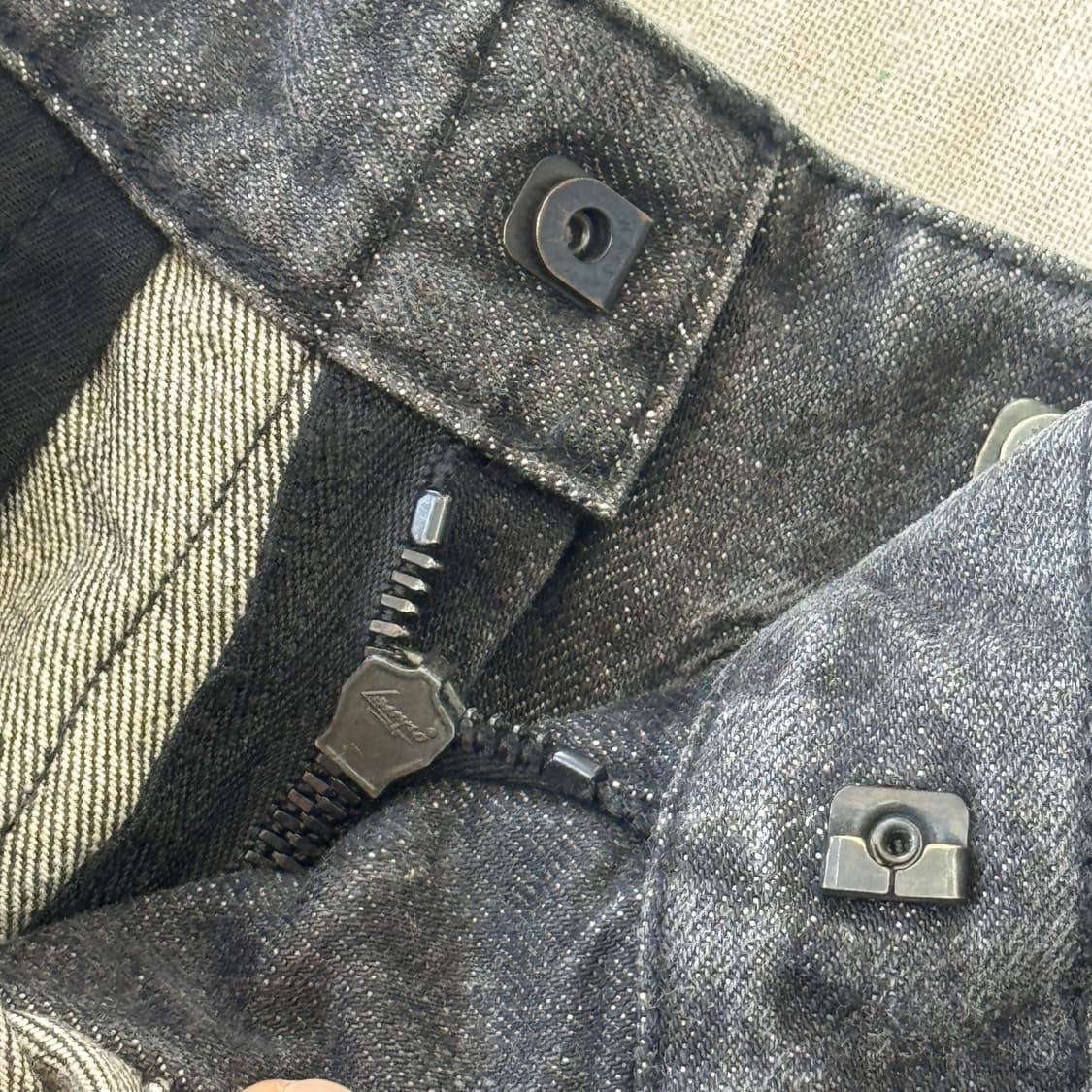 발망 바이커 흑청 데미지 데님팬츠 33 상품이미지7