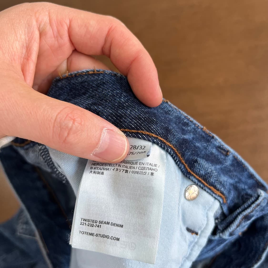 토템 트위스트 데님팬츠 28 상품이미지6