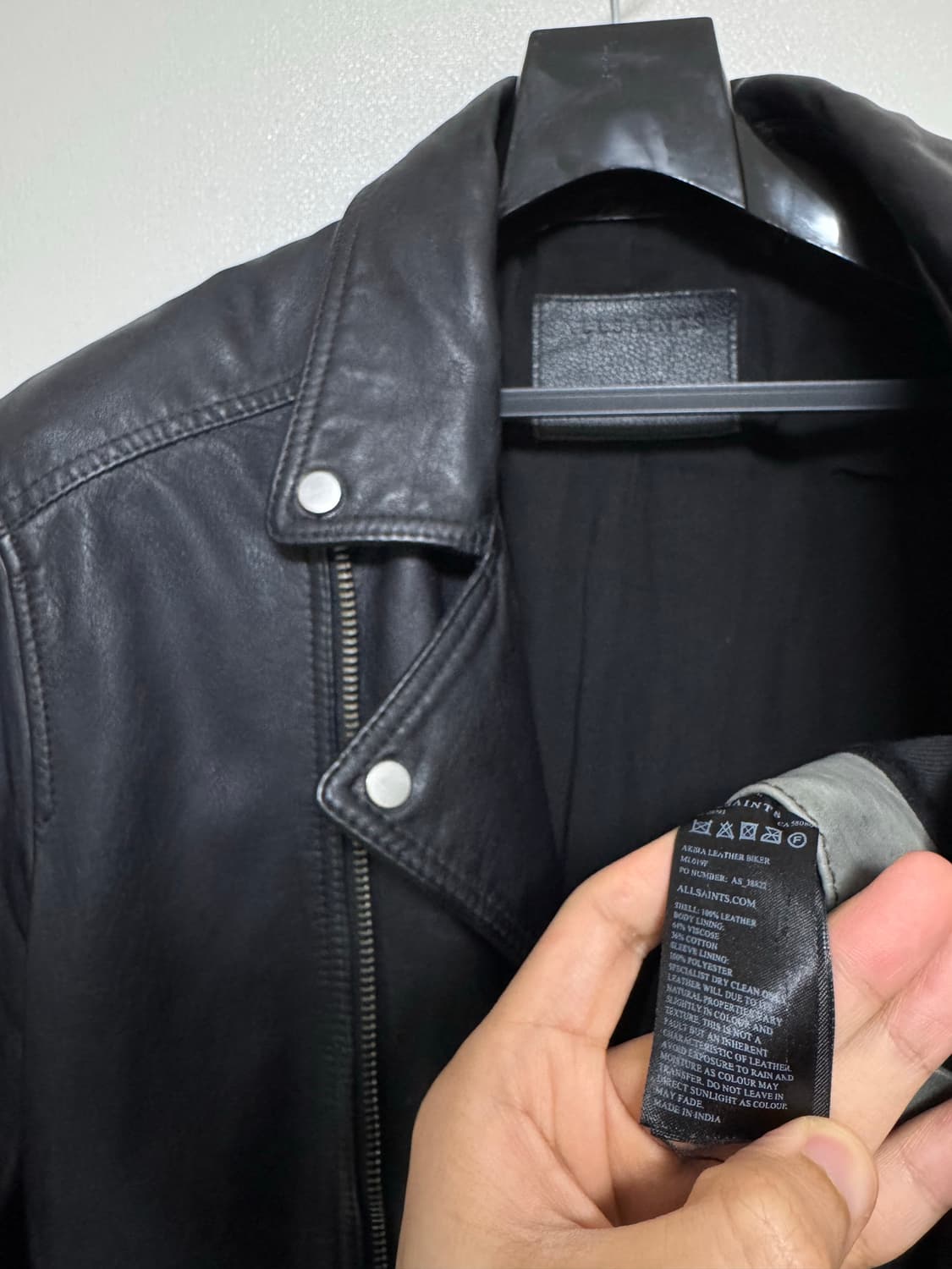 올세인츠 아키라 레더 자켓 상품이미지6