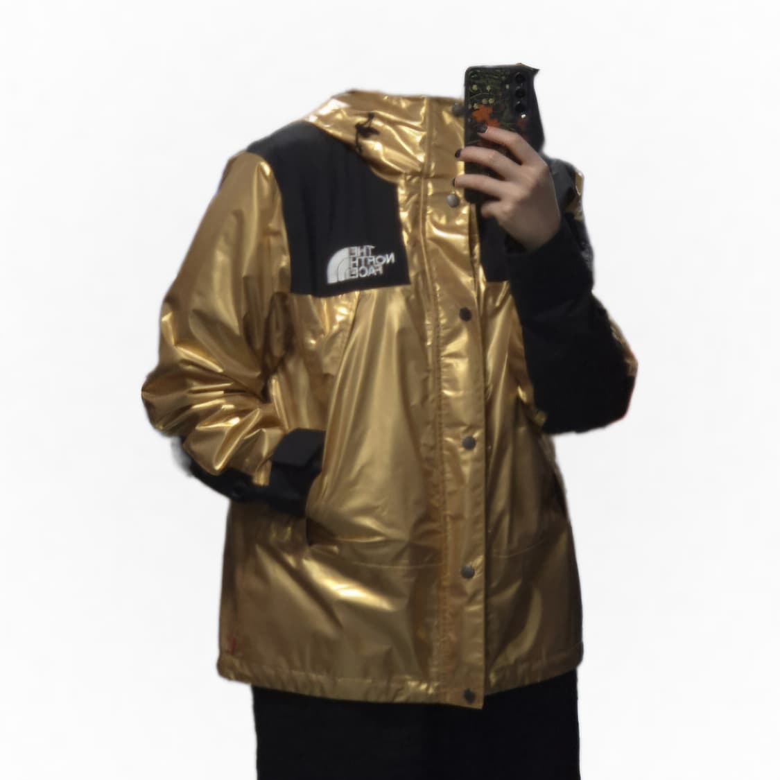 슈프림 x 노스페이스 메탈릭 마운틴 파카 골드 18SS / 할인 상품이미지7