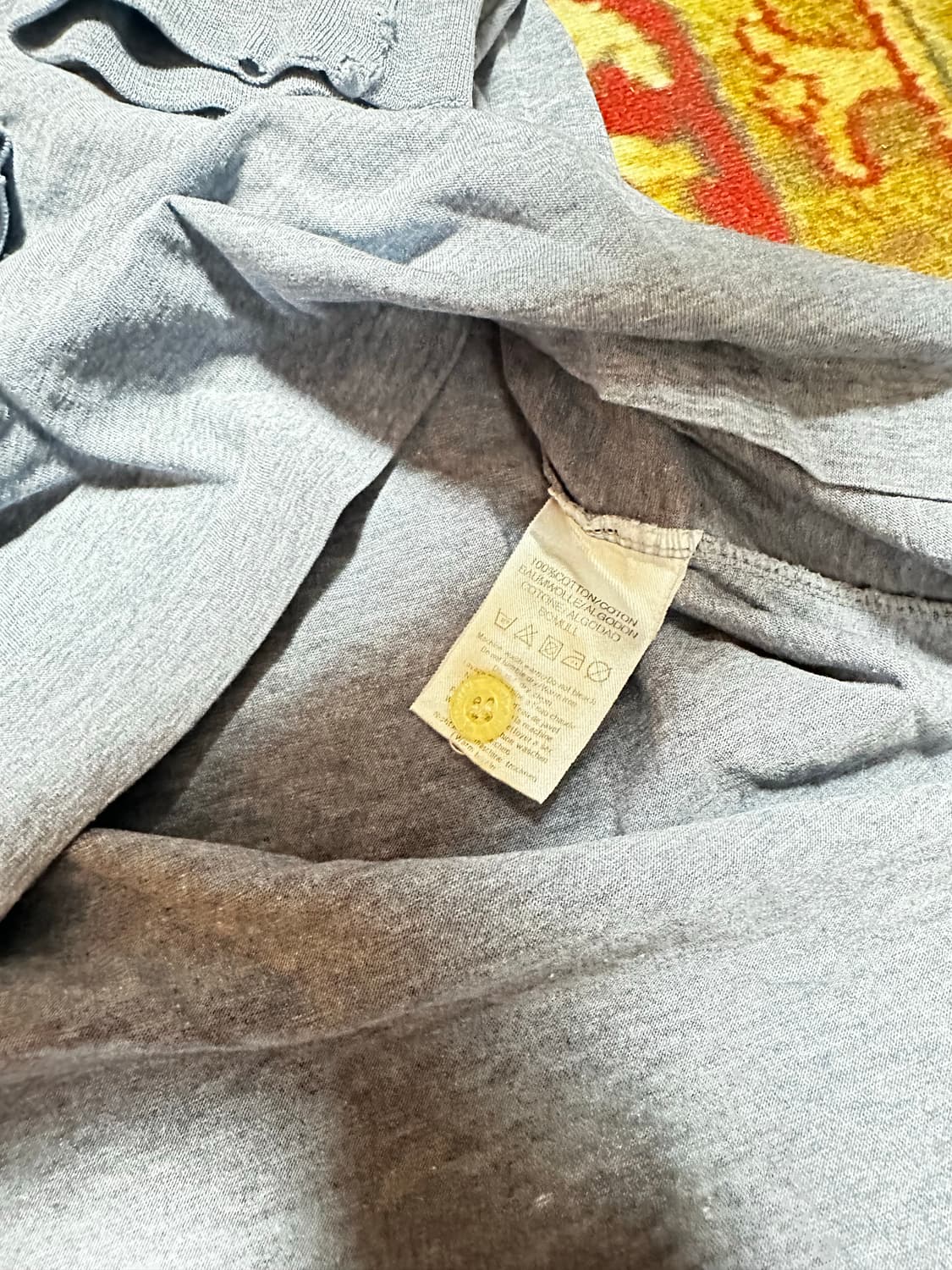 버버리 그레이 긴팔 폴로 티셔츠 LL 상품이미지4