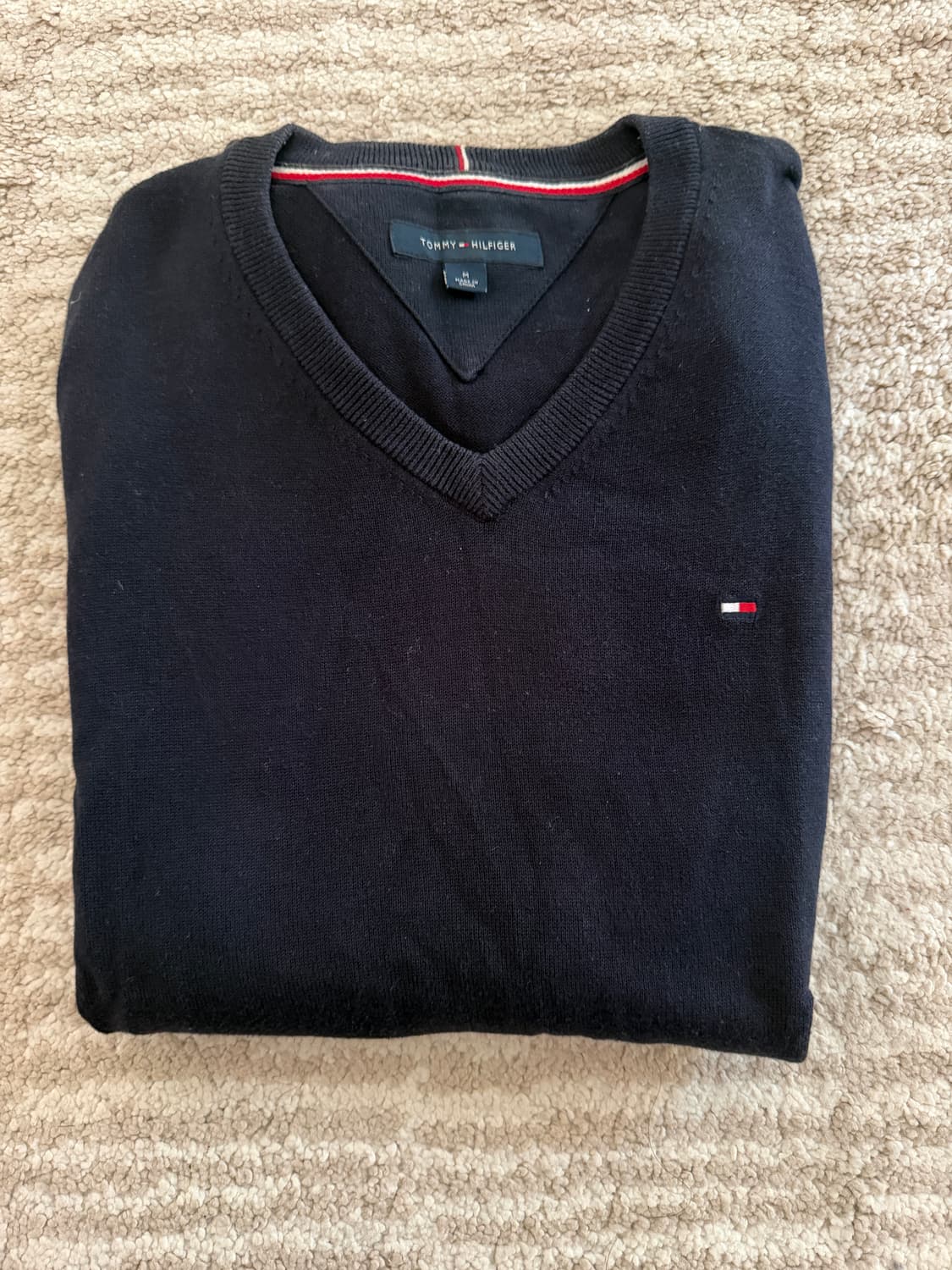 (정품) 타미힐피거 브이넥니트 상품이미지1