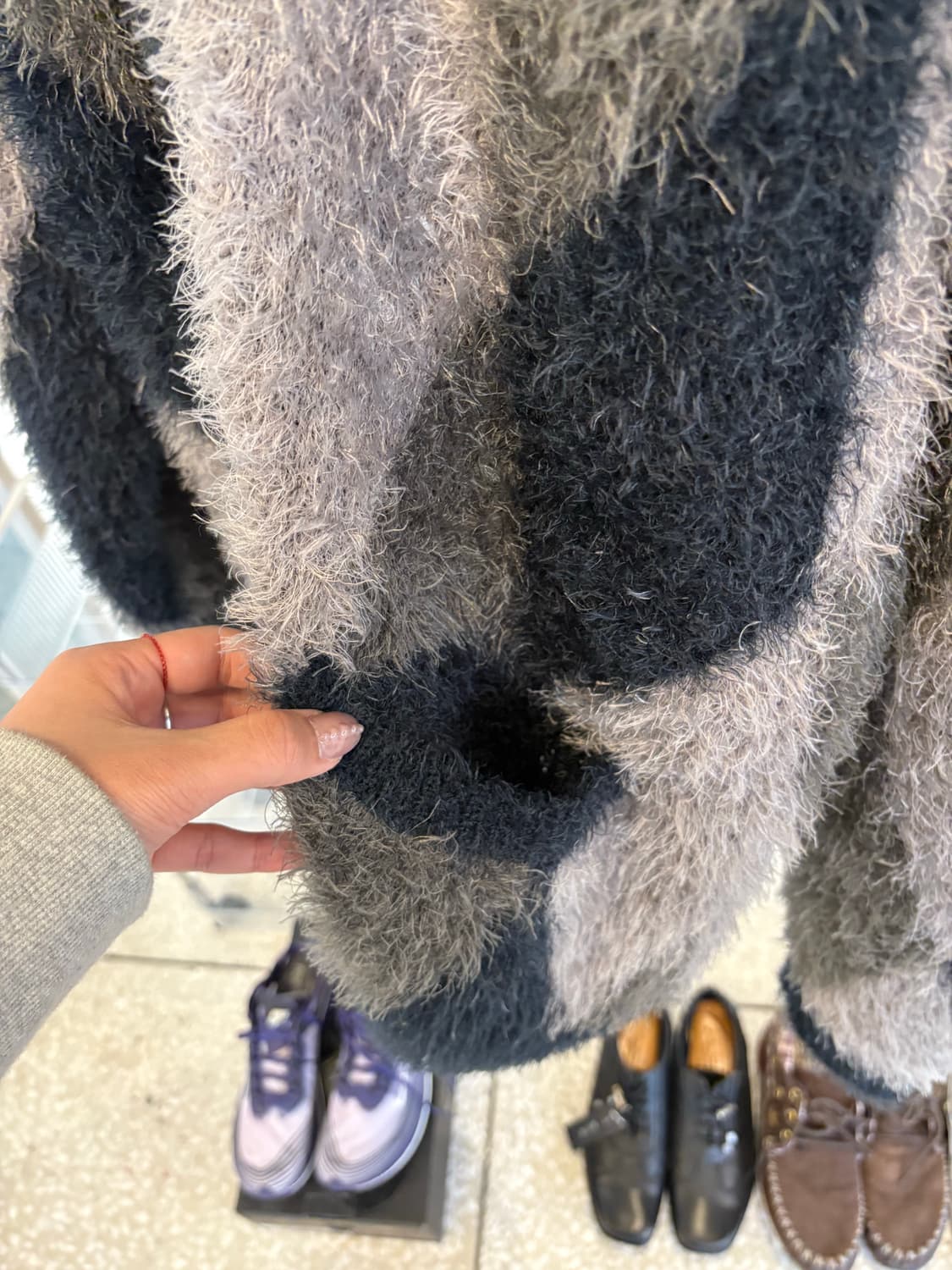 NUMBER (N)ine argyle knit cardigan 상품이미지6