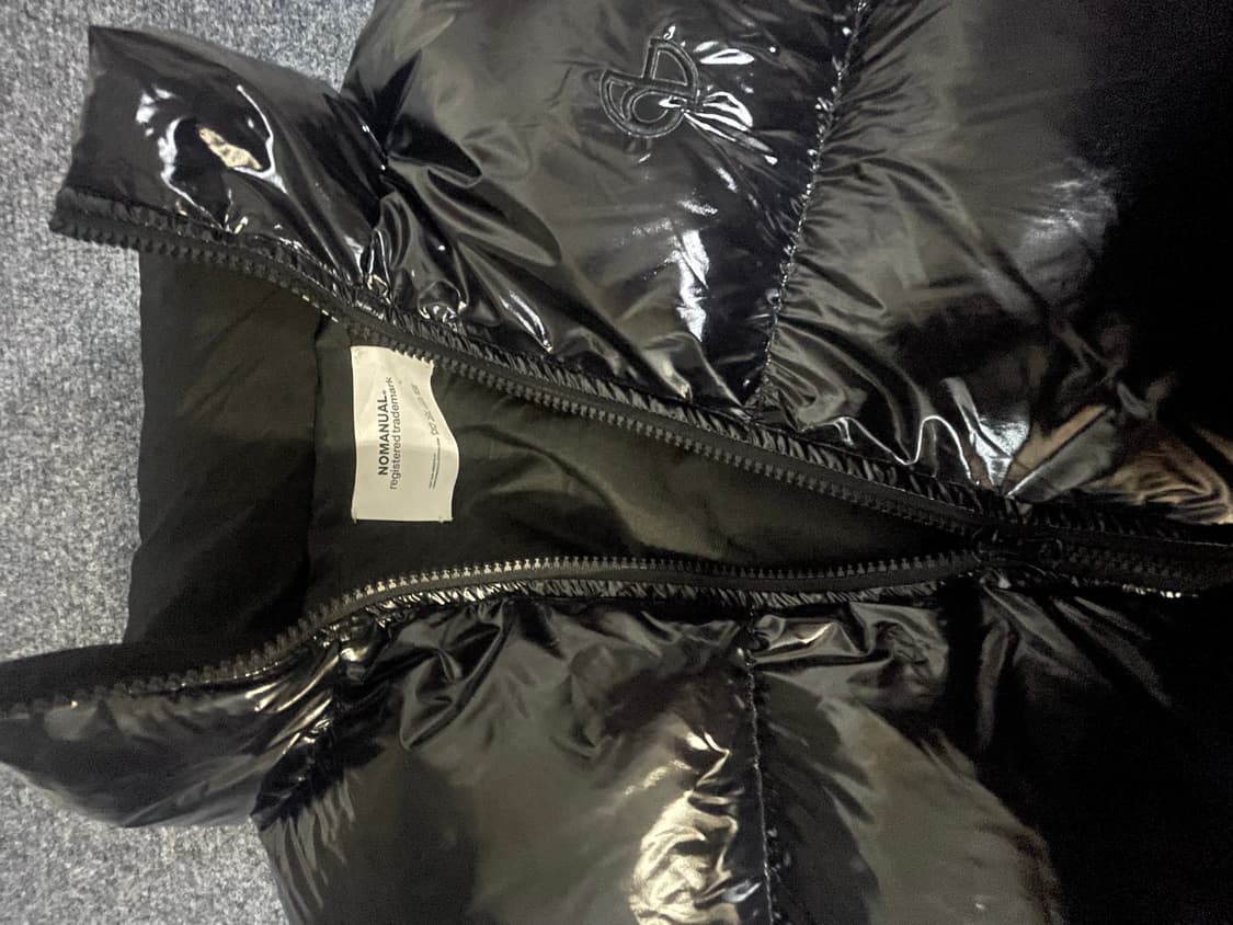 노매뉴얼 루크 덕다운 글로시 패딩 블랙 상품이미지3