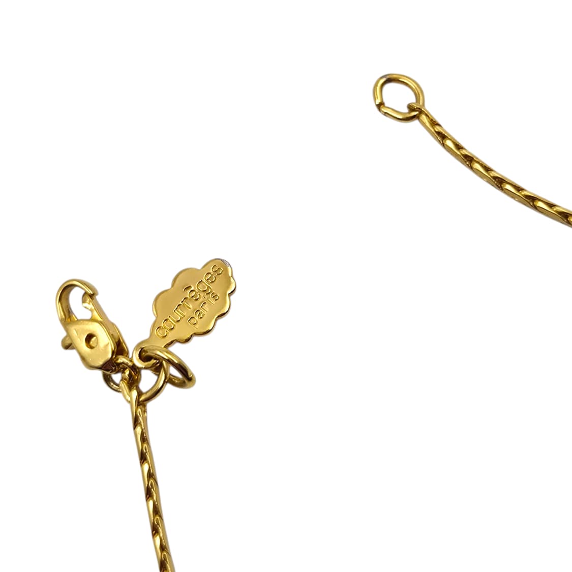 90s 꾸레쥬 하트 파베 스네이크 체인 팔찌 상품이미지3